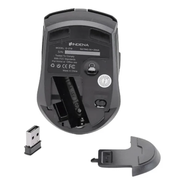 Indena G-219 Siyah Kablosuz Optik Oyuncu Mouse - Görsel 3