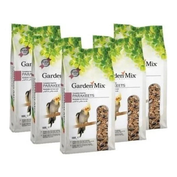 Garden Mix Platin Platin Paraket Yemi 1 KG x 5adet - Görsel 2
