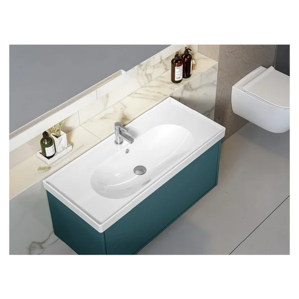 Turkuaz Seramik Cerastyle Arya 100x45 cm Etajerli Lavabo - Görsel 5