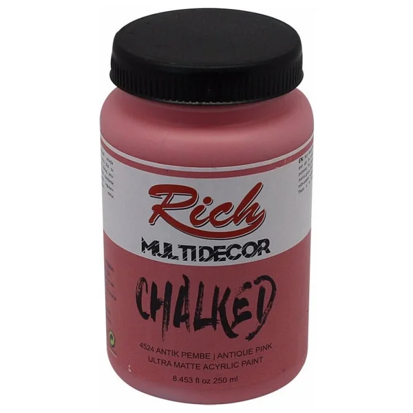 Rich Multi Decor Chalked Ultra Mat 250 cc 4546 Retro Mavi Akrilik Boya - Görsel 6
