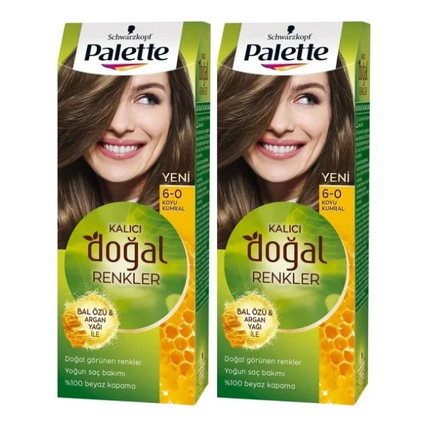 Palette Kalıcı Doğal Renkler 8.77 Tarçın Bakır 2 Adet Saç Boyası - Görsel 4