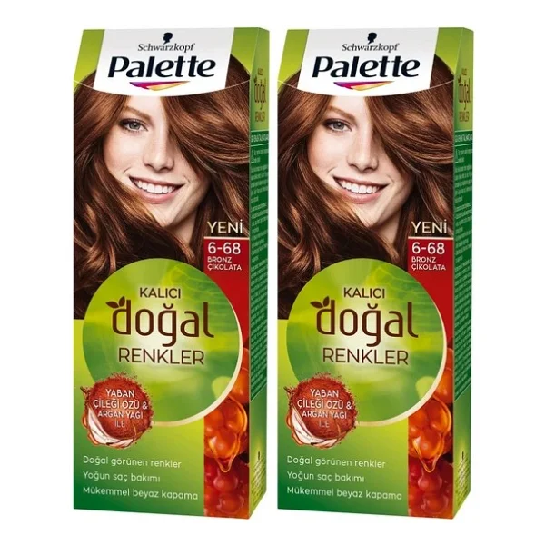 Palette Kalıcı Doğal Renkler 8.77 Tarçın Bakır 2 Adet Saç Boyası - Görsel 5
