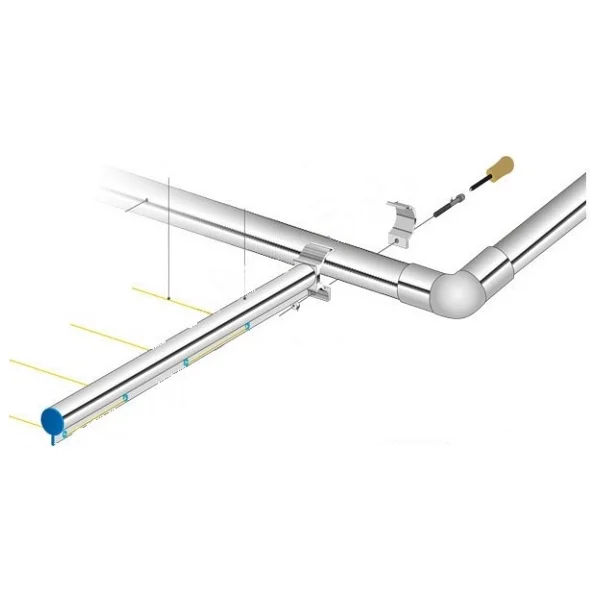 Pakas PKS-01 Yuvarlak Küpeşte Balkon Çamaşır Kurutma Askısı - Görsel 2