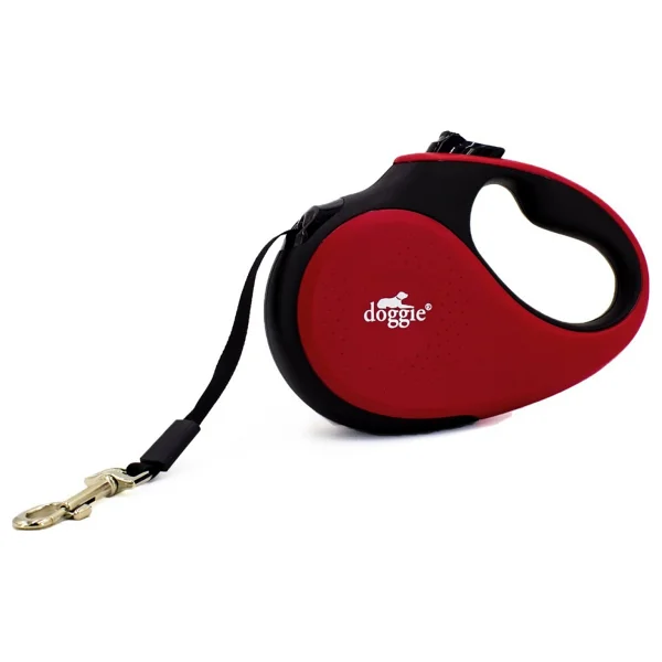 Doggie Soft Seri M 25 kg 5 m Otomatik Kırmızı Köpek Tasması - Görsel 2