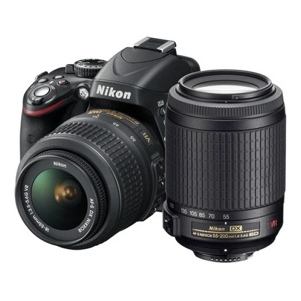 Nikon D5100 + 18-55mm + 55-200mm Lens DSLR Fotoğraf Makinesi - Görsel 8