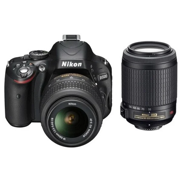 Nikon D5100 + 18-55mm + 55-200mm Lens DSLR Fotoğraf Makinesi - Görsel 7