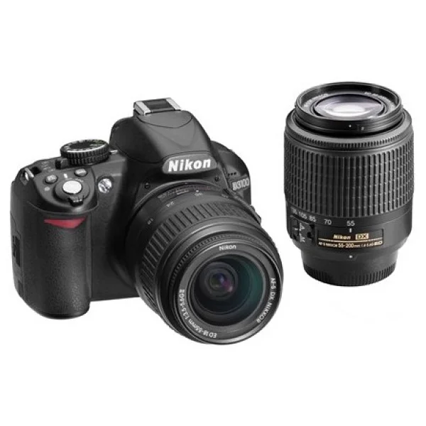 Nikon D3100 + 18-55mm + 55-200mm Lens DSLR Fotoğraf Makinesi - Görsel 2