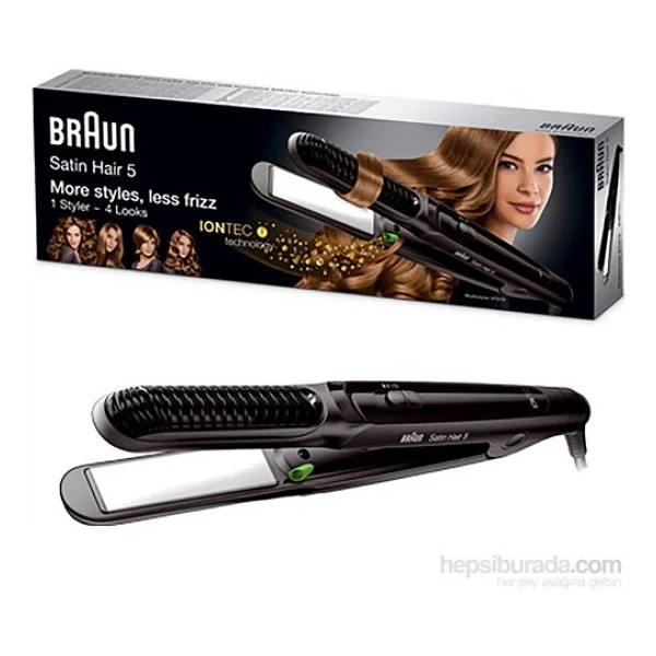 Braun Satin Hair 5 Iontec ST570 Siyah Saç Düzleştirici - Görsel 3