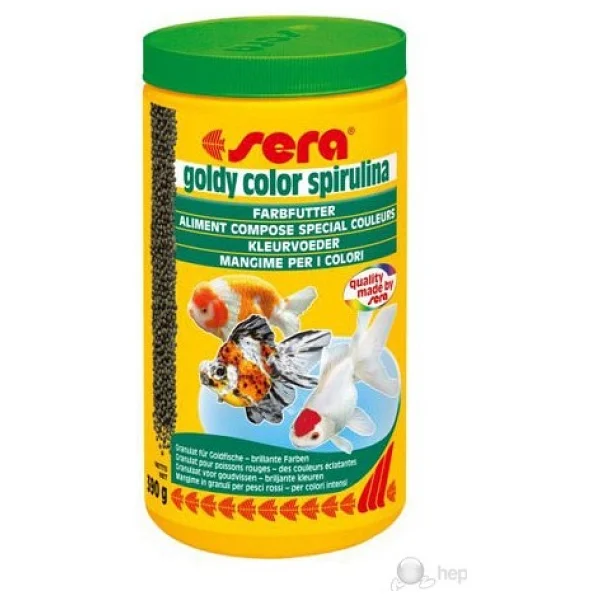 Sera Goldy Color Spirulina Nature 1000 ml Japon Balığı yemi - Görsel 3