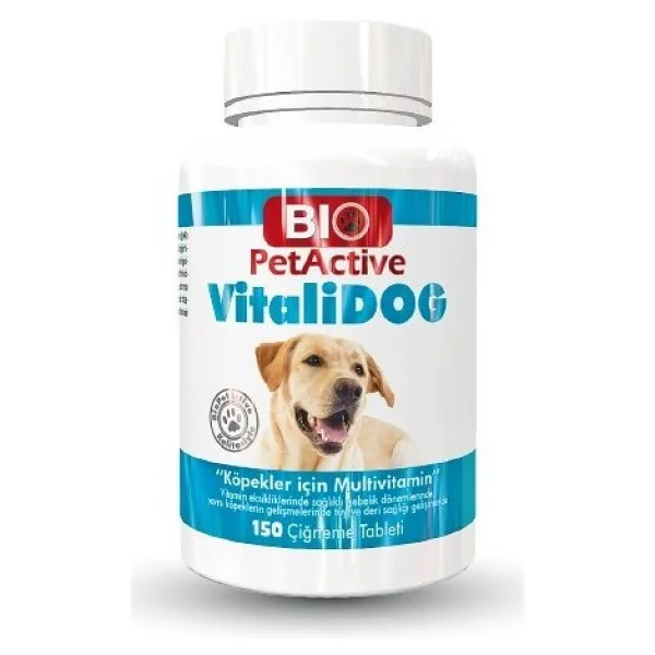Bio PetActive Vitalidog 150 Tablet Köpekler için Multivitamin - Görsel 3