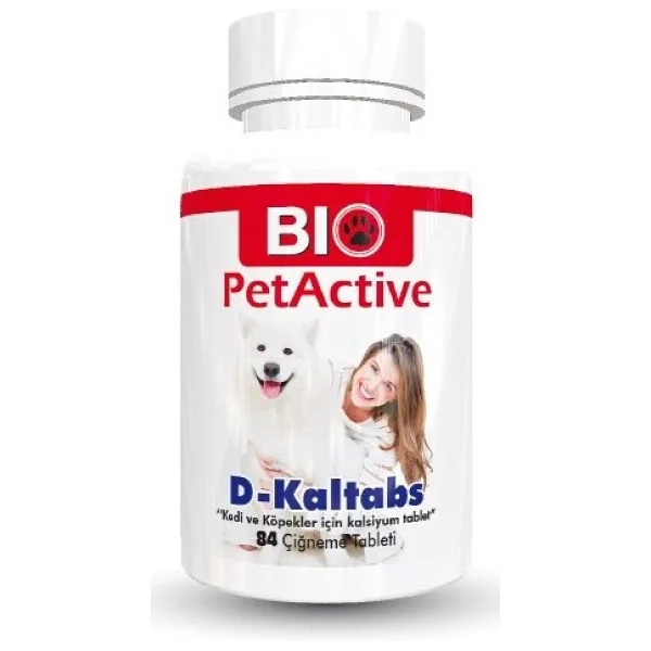 Bio Pet Active Biopetactive Çiğneme Tableti D-Kaltabs (Kedi Ve Köpekler İçin Kalsiyum Tablet) 126Gr - Görsel 4