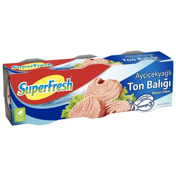 SuperFresh Ayçiçek Yağlı Ton Balığı 3x75 gr - Görsel 7