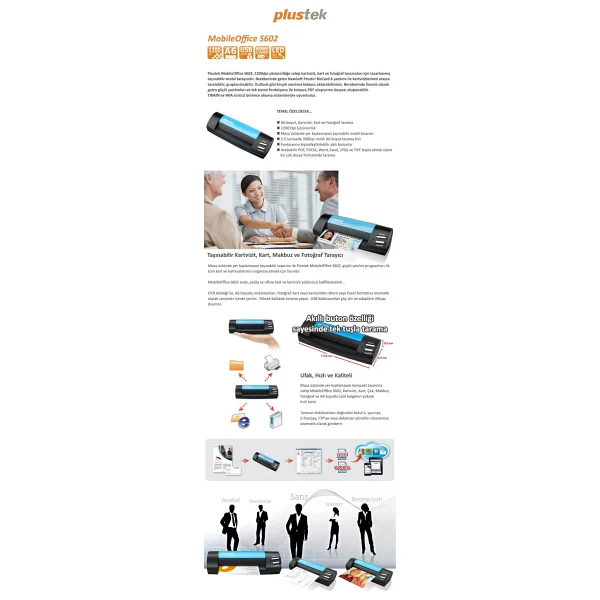 Plustek MobileOffice S602 A6 Tarayıcı - Görsel 4