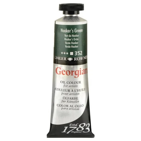 Daler-Rowney Georgian 38 ml Yağlı Boya N:352 Hookers Green - Görsel 3