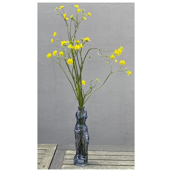 Missi Siyah Cam Venüs Cam Vazo (25 CM) - Görsel 4