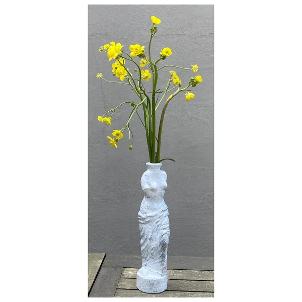 Missi Mermer Desenli Venüs Cam Vazo (25 CM) - Görsel 4