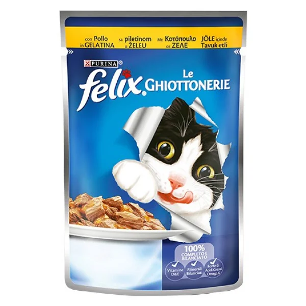 Felix Tavuklu 85 gr 6'lı Yetişkin Kedi Yaş Maması - Görsel 2