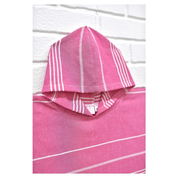 Mina'nın Düşleri Peştemal Çocuk Panço Çizgili Pembe - 7 - 8 Yaş - Görsel 3