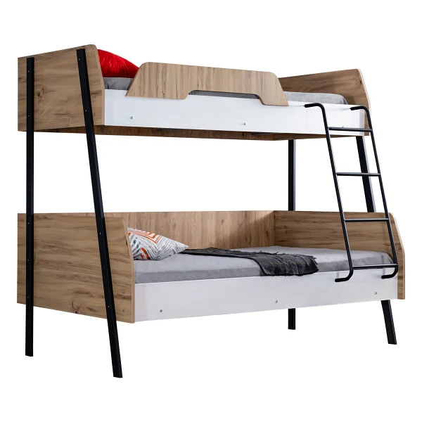 Setay Alba Yavrulu Geniş Ranza, Beyaz + 3 Adet Comfort Yatak - 120 x 200 cm - Görsel 5