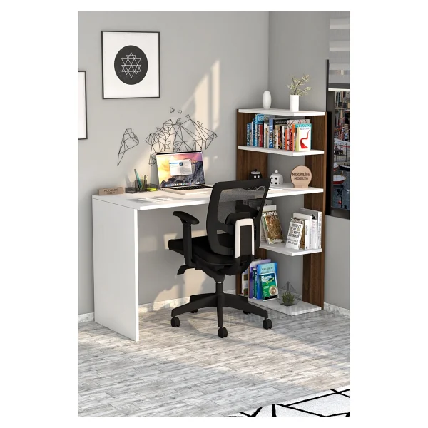 Moonlife Çınar Kitaplıklı Çalışma Masası - Görsel 5