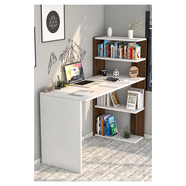 Moonlife Çınar Kitaplıklı Çalışma Masası - Görsel 2