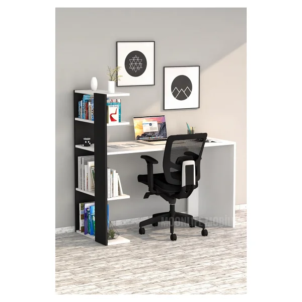 Moonlife Çınar Kitaplıklı Çalışma Masası - Görsel 3