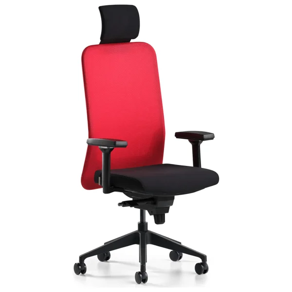 Bürotime Comfy Başlıklı 3D Kol Plastik Ayaklı Çalışma Koltuğu - Görsel 3