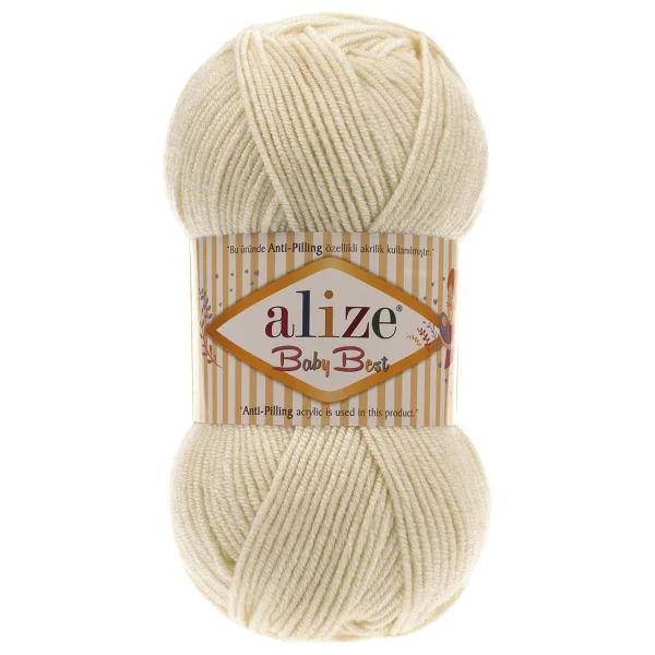 Alize Baby Best El Örgü ipi 354 Gül - Görsel 6