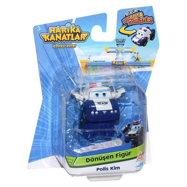 Harika Kanatlar Dönüşen Mini Figür Polis Kim 30033 - Görsel 2