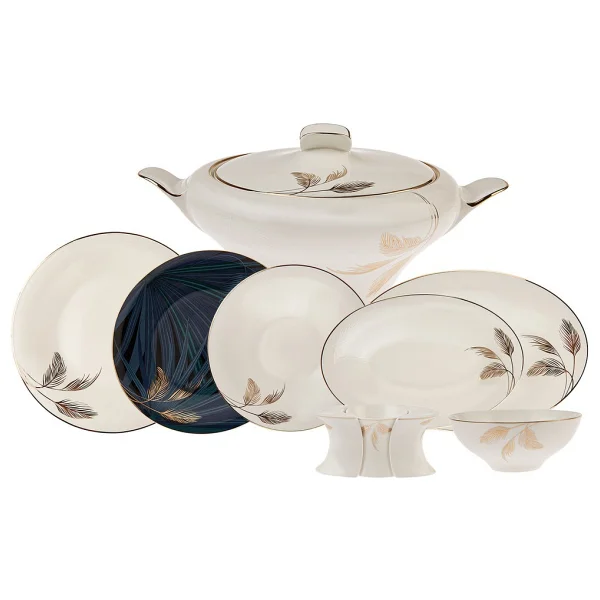 Karaca Fine Pearl Extra Selva 62 Parça 12 Kişilik Yemek Takımı - Görsel 6