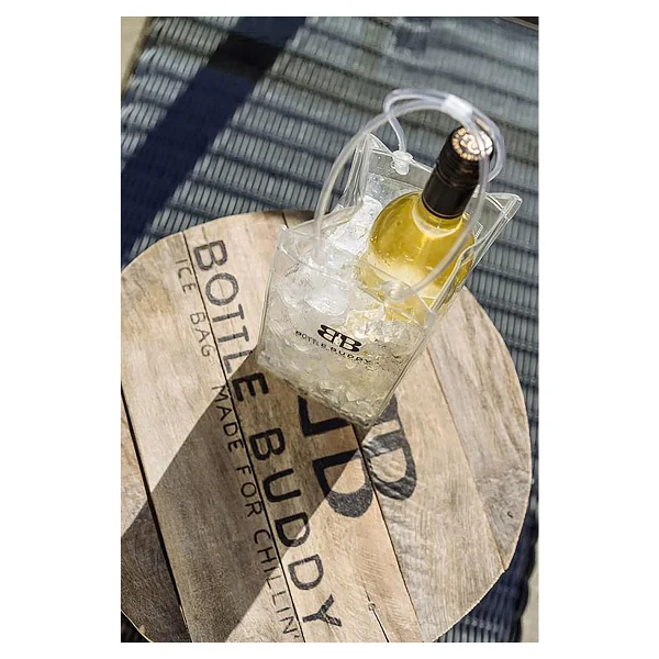 Bottle Buddy Ice Bag Taşınabilir Şişe Soğutucu Buz Çantası Şeffaf - Görsel 5