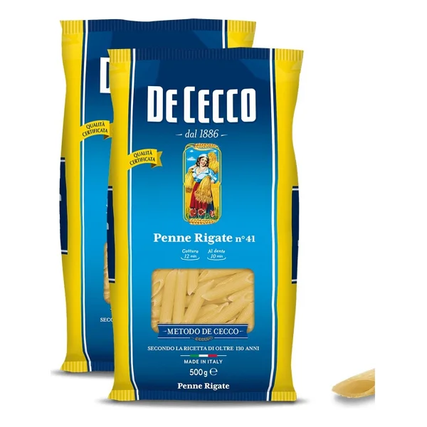 De Cecco Penne Rigate Makarna 500 G x 2 - Görsel 3