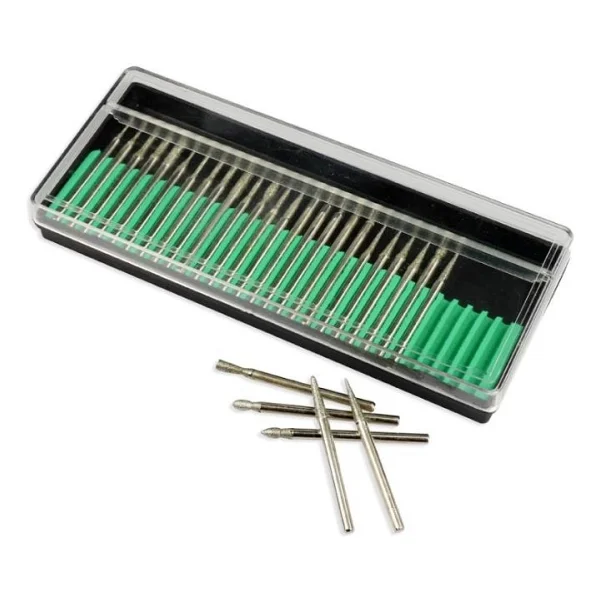 Elmas Freze Taşlama İğne Zımpara 30lu Set 2.35mm 3mm Dremel Hobi - Görsel 6