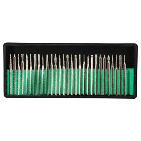 Elmas Freze Taşlama İğne Zımpara 30lu Set 2.35mm 3mm Dremel Hobi - Görsel 4