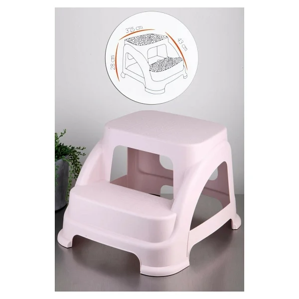 Hobby Life Merdivo Basamaklı Tabure (Pembe) - Görsel 2