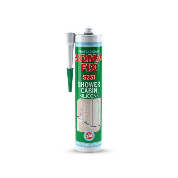 SOMAFİX S231 Duşakabin Silikonu Beyaz 280ml 320gr5000 - Görsel 4