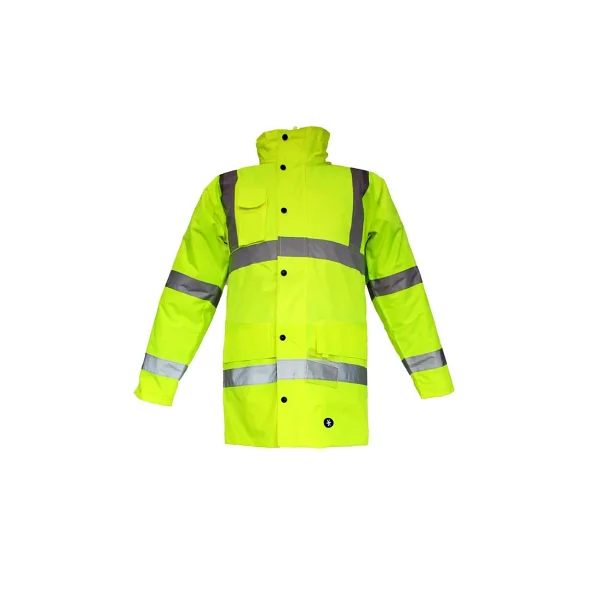 Junıor Jn1011 Waterproof Fosforlu Oxford Parka Sarı Xxl Beden - Görsel 6