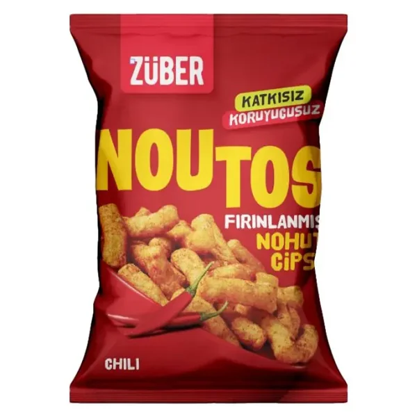 Züber Noutos Chili Fırınlanmış Nohut Cipsi 55 gr - Görsel 5