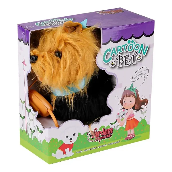 Vardem Tasmalı Yürüyen Mavi Fiyonklu Peluş Köpek PFT-B267 - Görsel 2