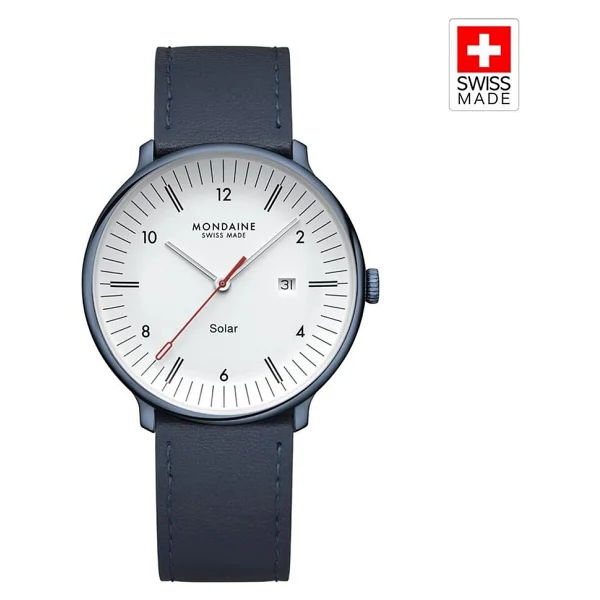 Mondaine Doppio Solar MLE.41910.LQV Lacivert Erkek Kol Saati - Görsel 2