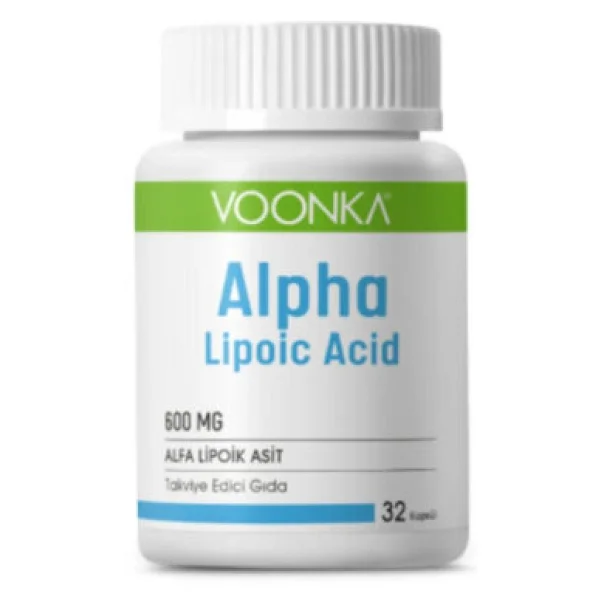 Voonka Alpha Lipoic Acid 600 mg 32 Kapsül - Görsel 3