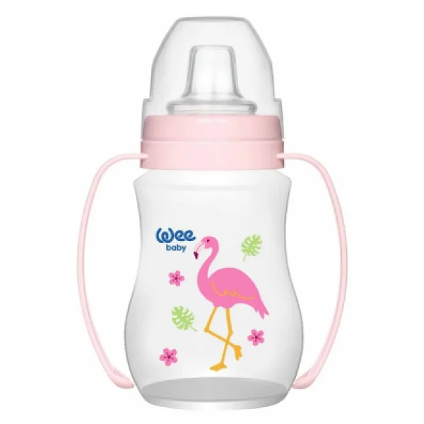 Wee Baby Akıtmaz Kulplu PP Antikolik 250 ml Mavi Bardak - Görsel 3