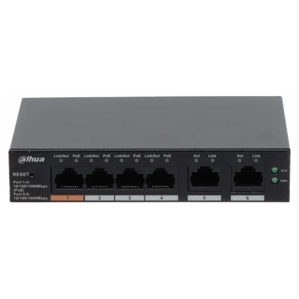 Dahua CS4006-4GT-60 4 Port 10/100/1000 Mbps Gigabit Switch - Görsel 6