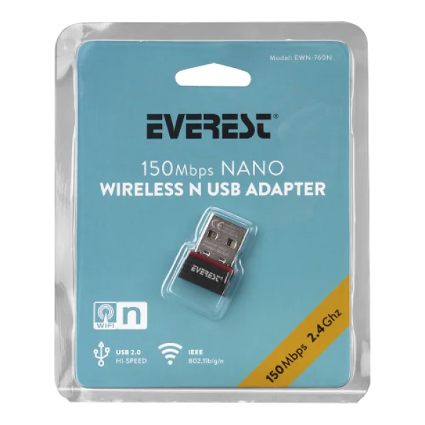 Everest EWN-760N 150 Mbps Kablosuz Ağ Adaptörü - Görsel 6