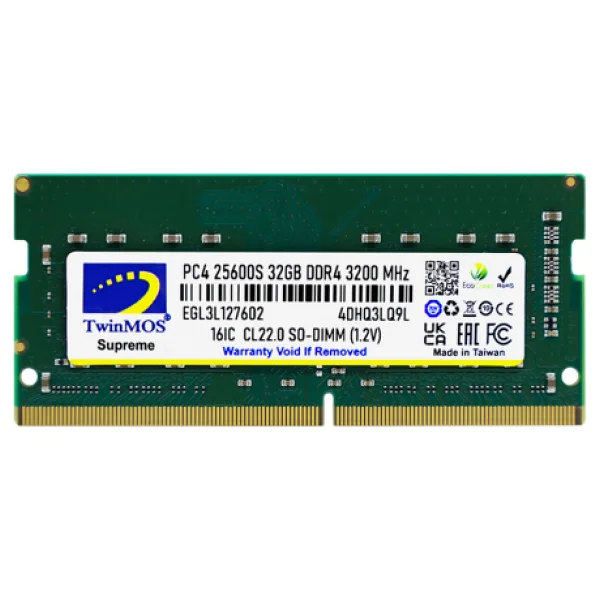Twinmos 32GB 3200Mhz DDR4 MDD432GB3200N Notebook RAM - Görsel 4