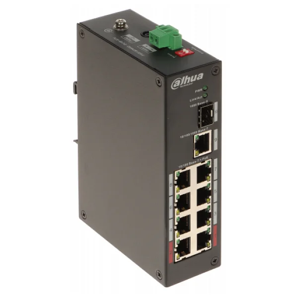 Dahua PFS3110-8ET-96-V2 8 Port 10/100 Mbps Switch - Görsel 4