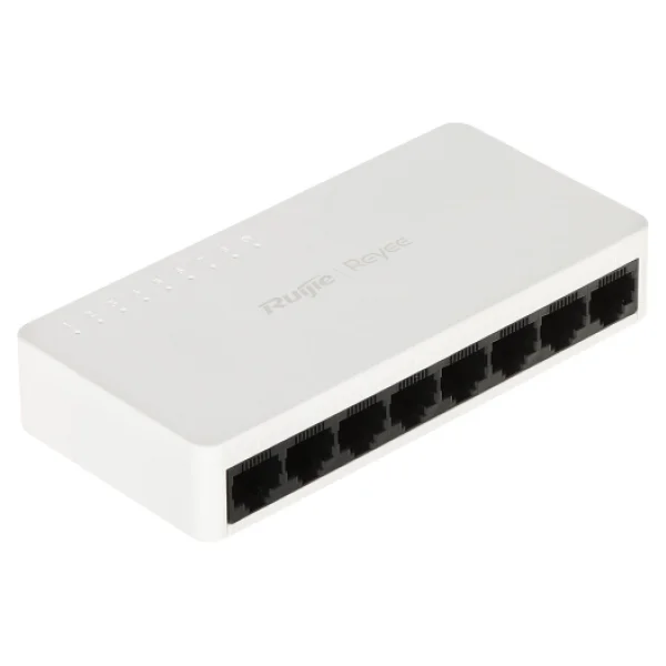 Ruijie Reyee RG-ES08F 8 Port 10/100 Yonetılemez Desktop Switch Plastik Kasa - Görsel 3