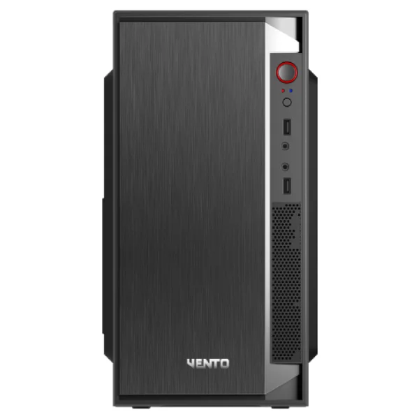 Vento VS119S 400W 1x8CM/1x12CM Micro ATX 2xUSB2.0/1xUSB3.0 Siyah Kasa - Görsel 2
