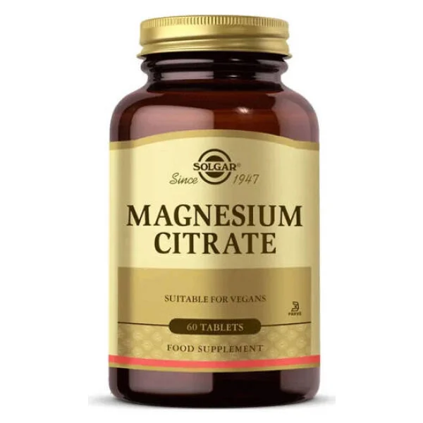 Solgar Magnesium Citrate 200 mg 60 Tablet - Görsel 4