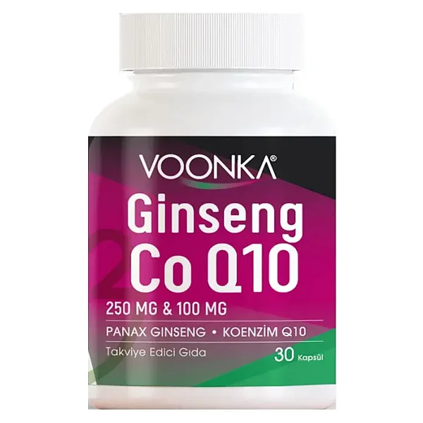 Voonka Ginseng Koenzim Q10 30 Kapsül - Görsel 3
